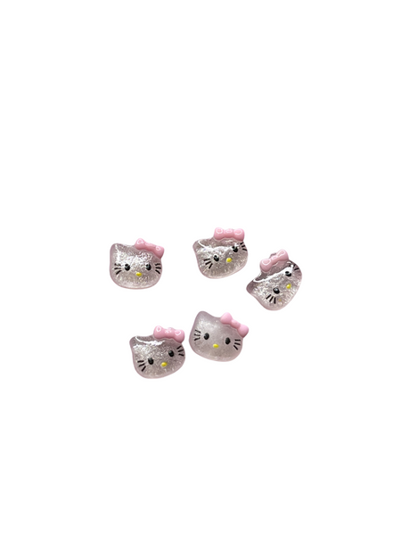 Tiny Glitter Hello Kitty Charms