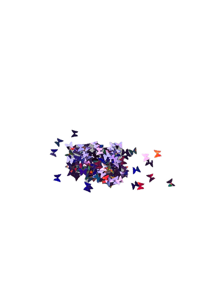 Tiny Purple Holographic Butterflies